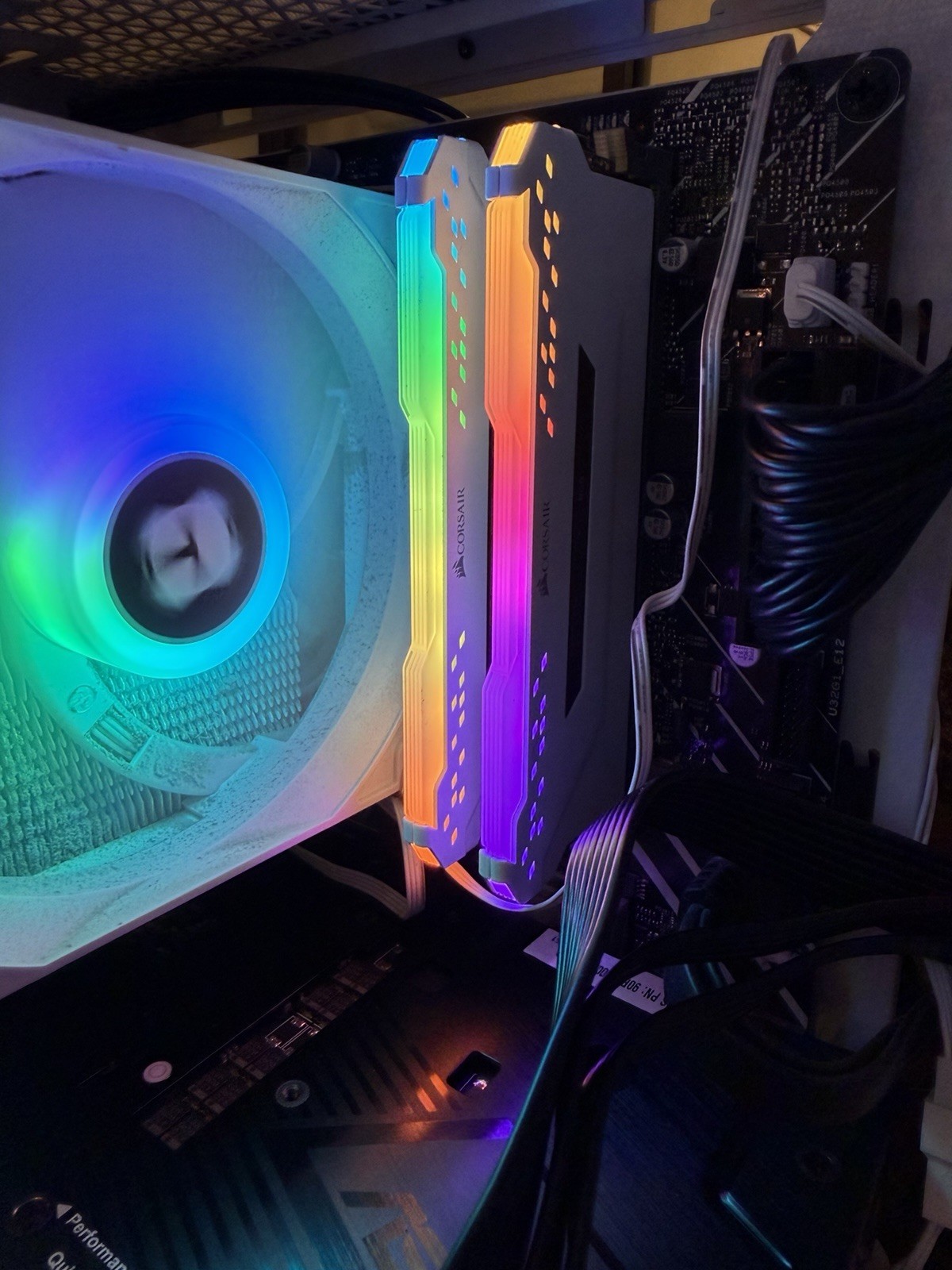Corsair Vengeance RGB PRO 16GB (2x8GB) DDR4-3600 Gaming Pc Ram Memory White