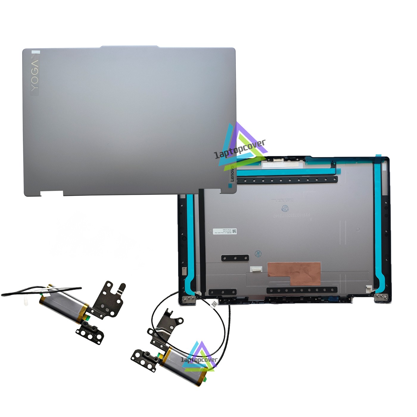 NEW For Lenovo Yoga 7 16ARP8 7-16IRL8 LCD Back Cover + Hinge Cover Arctic Grey