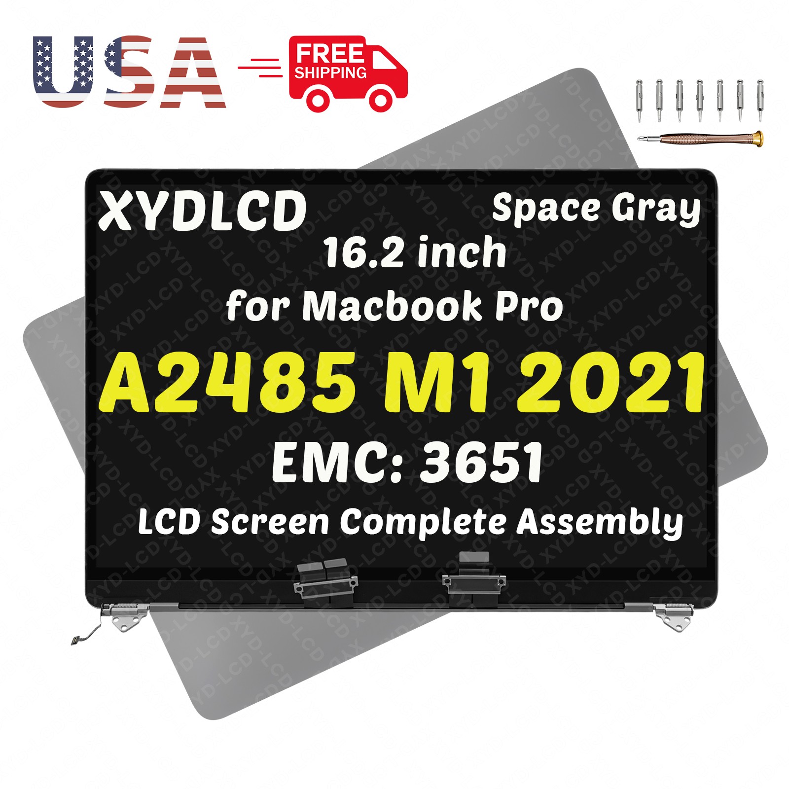 for Apple Macbook Pro 16″ A2780 EMC 8103 MNWK3 MNW83 MNW93 LCD Screen Assembly