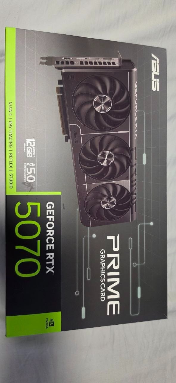 ASUS PRIME GeForce RTX 5070 12GB GDDR7 PCIe 5.0 Graphics Card