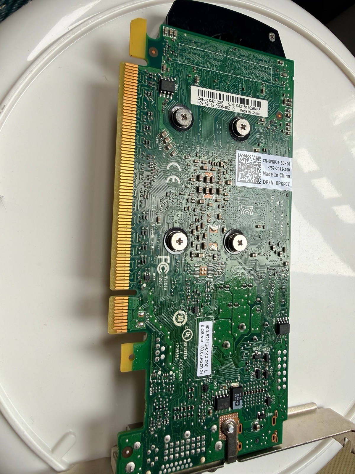 NVIDIA Quadro K420 2GB GDDR3 Workstation Graphics Card GPU DP/N 0PKPJT