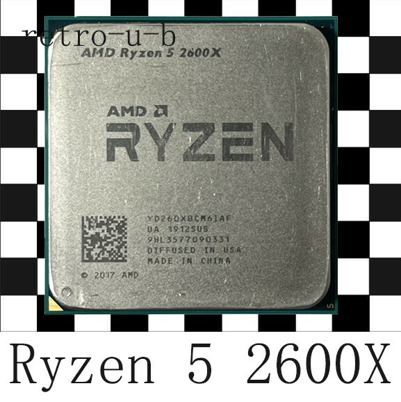 AMD Ryzen 5 2600X 3.6GHz 6Core 12Thr 95W Socket AM4 CPU Processor R5 2600X