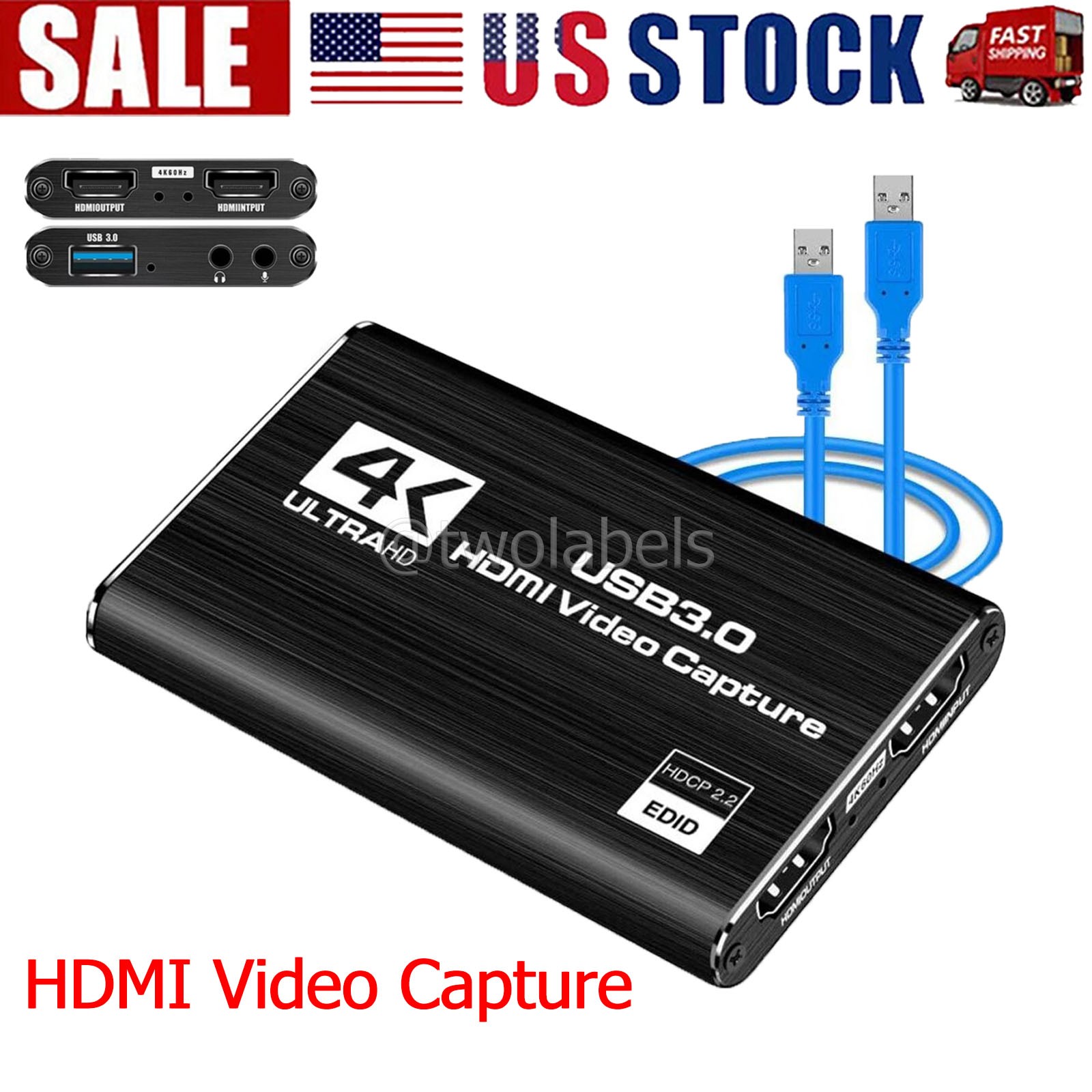 4K Audio Video Capture Card HDMI Video Capture Device Full HD Recording USB 3.0