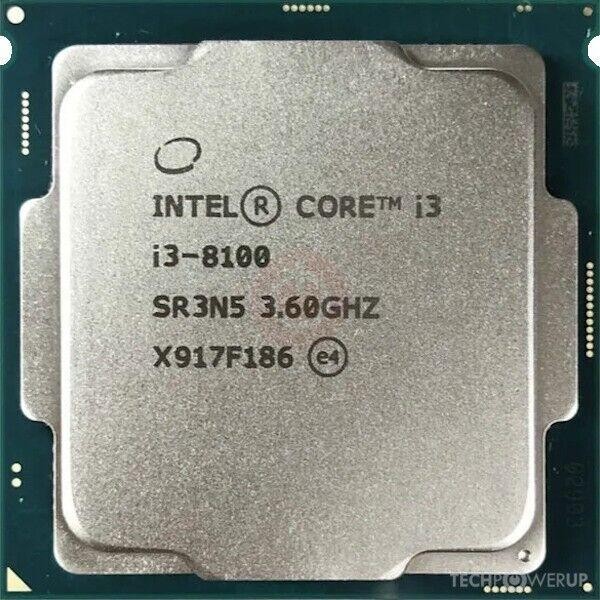 Intel Core i3-8100 Desktop Processor 4 Cores up to 3.6 GHz Unlocked LGA1151 —