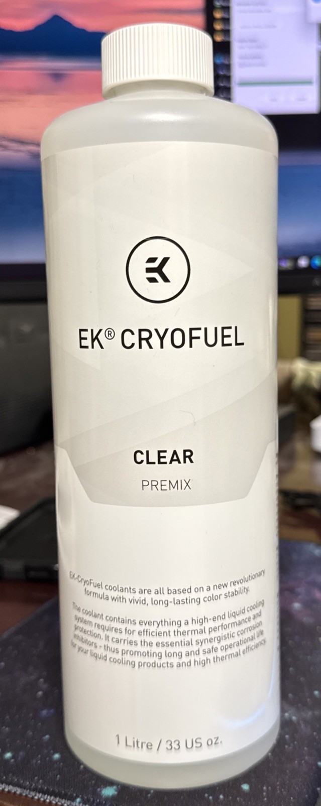 EK-CryoFuel Clear | Premix 1000mL | Cooling Fluid | Sealed | New | 11/04/2028