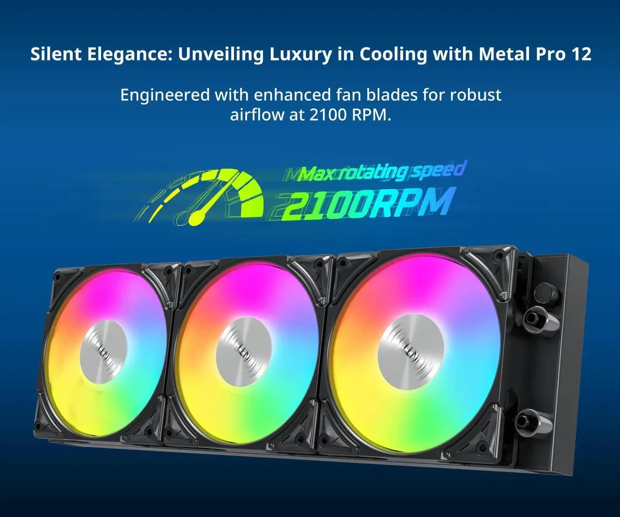 NEW-MONTECH HyperFlow ARGB 360 – AIO CPU Liquid Cooler, Intel & AMD Compatible