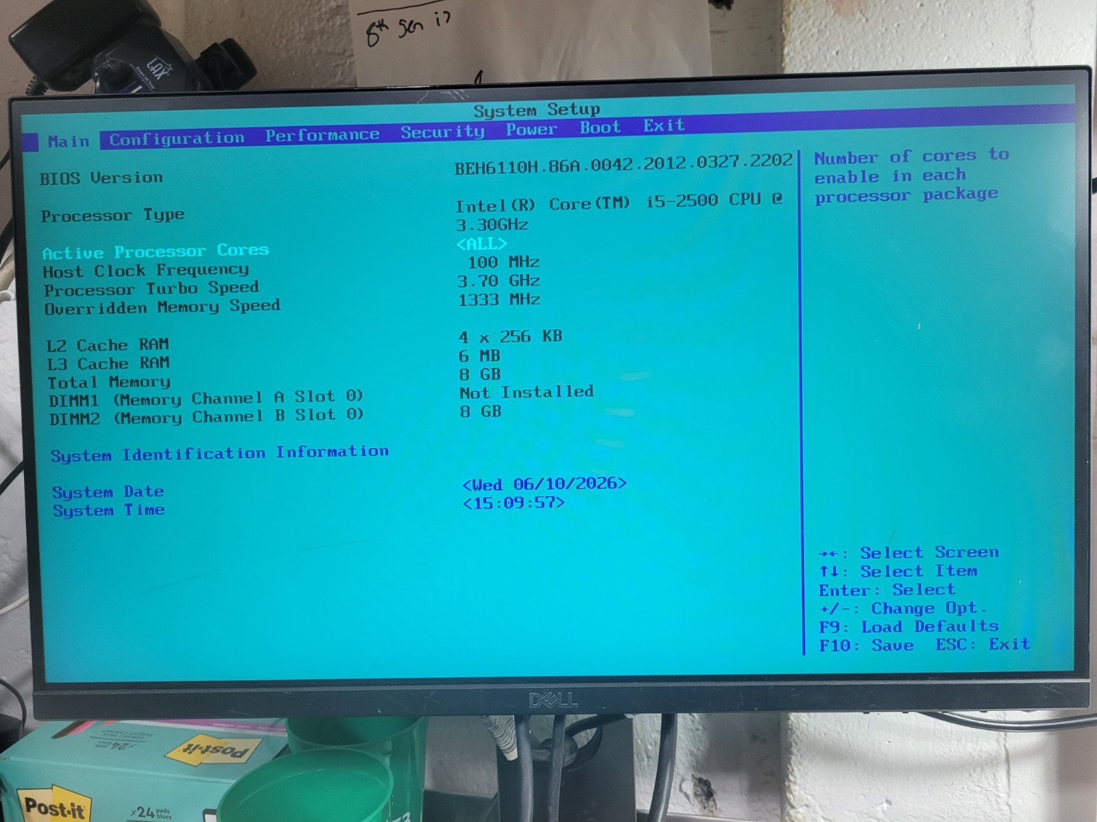 Intel Desktop DH61BE Board Core i5-2500, 8GB RAM, IO Shield #1519