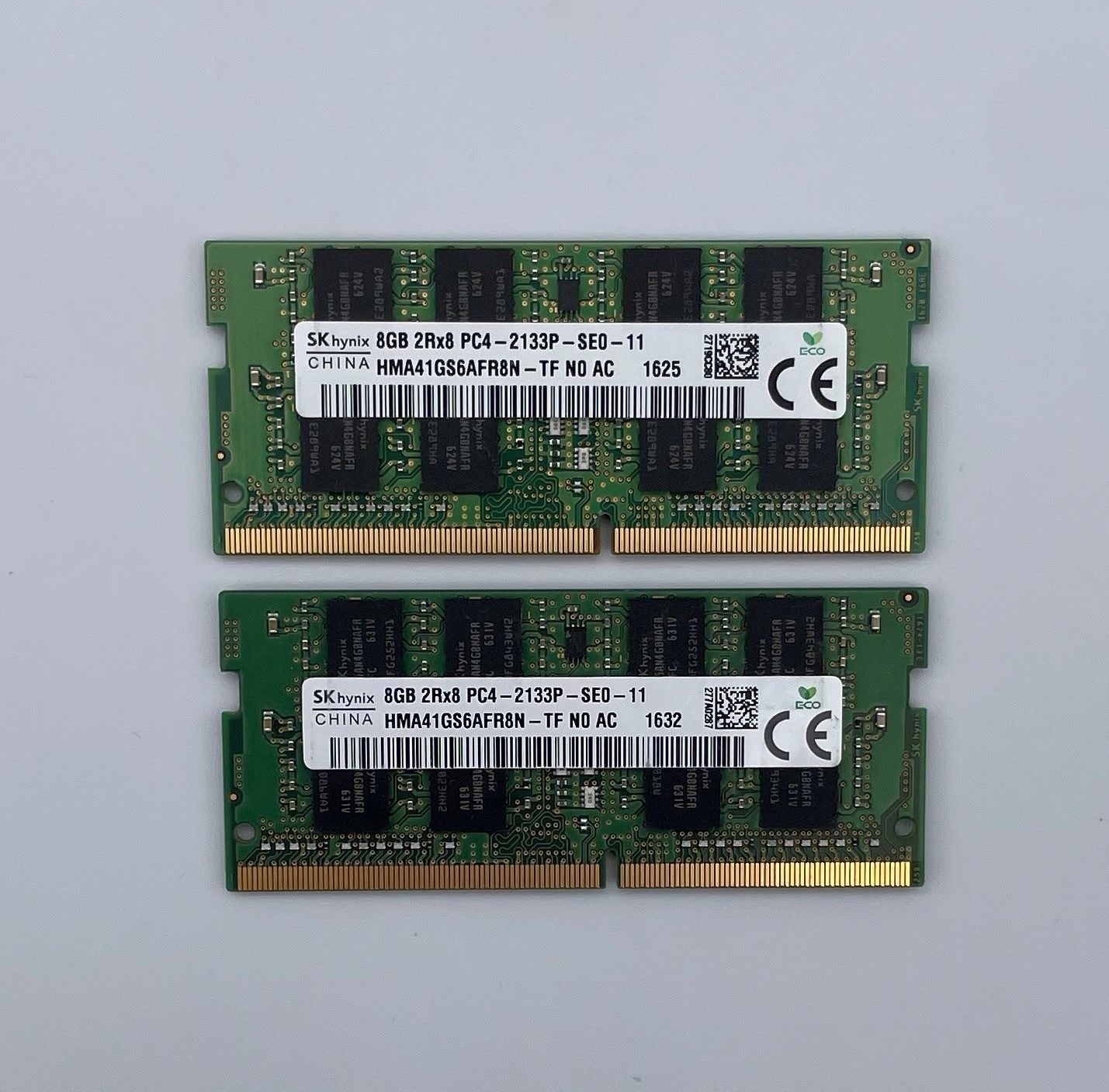 SK Hynix 16GB (2X8GB) 2RX8 PC4-2133P SODIMM HMA41GS6AFR8N-TF MEMORY RAM LAPTOPS