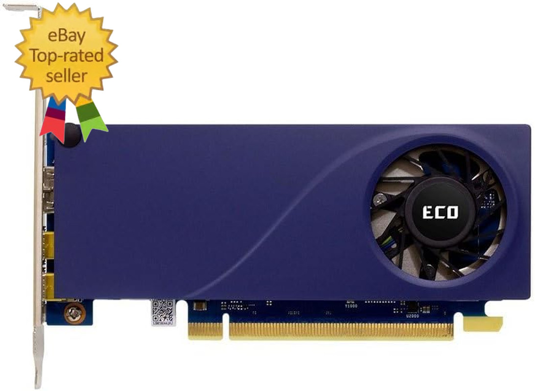Intel Arc A310 ECO, 4GB GDDR6, 50W TBP, Short Bracket Is Included, Low-Profile,