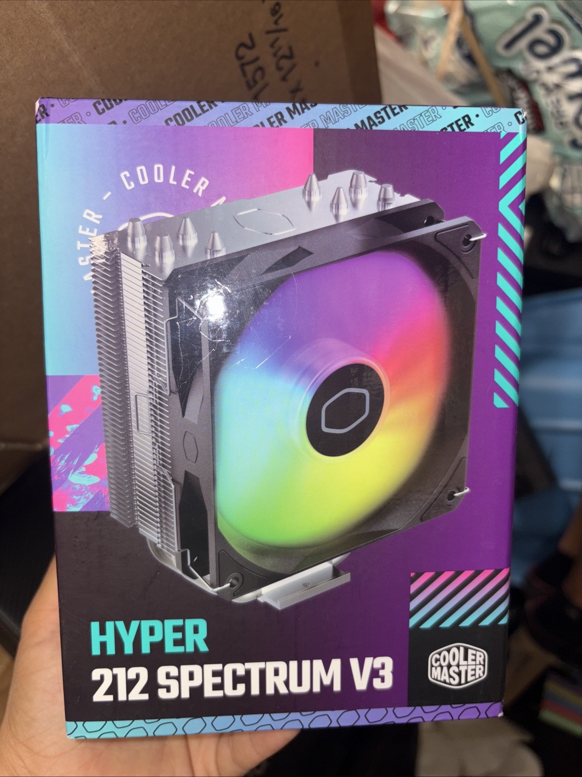 Cooler Master Hyper 212 Spectrum V3 CPU Cooler – 120mm Fan – Unused