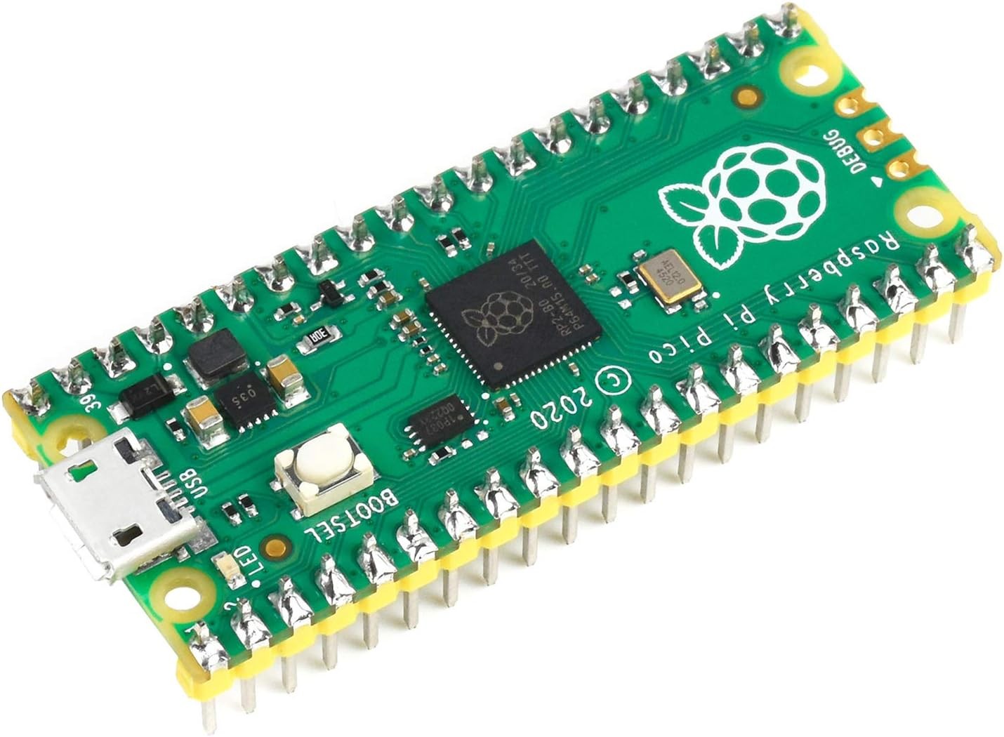 Raspberry Pi Pico Microcontroller Board Pre Soldered Header RP2040 Chip Dual