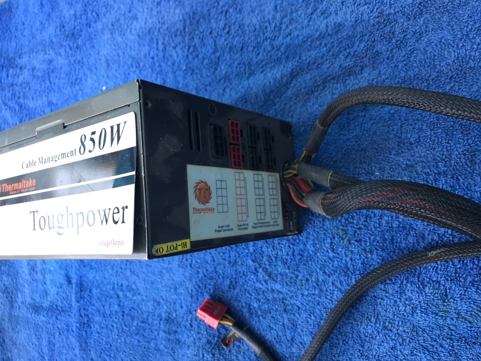 Power Supply- Lot of 8 Mixed Thermaltake/Aerocool/Redragon – Dead PSUs for Parts