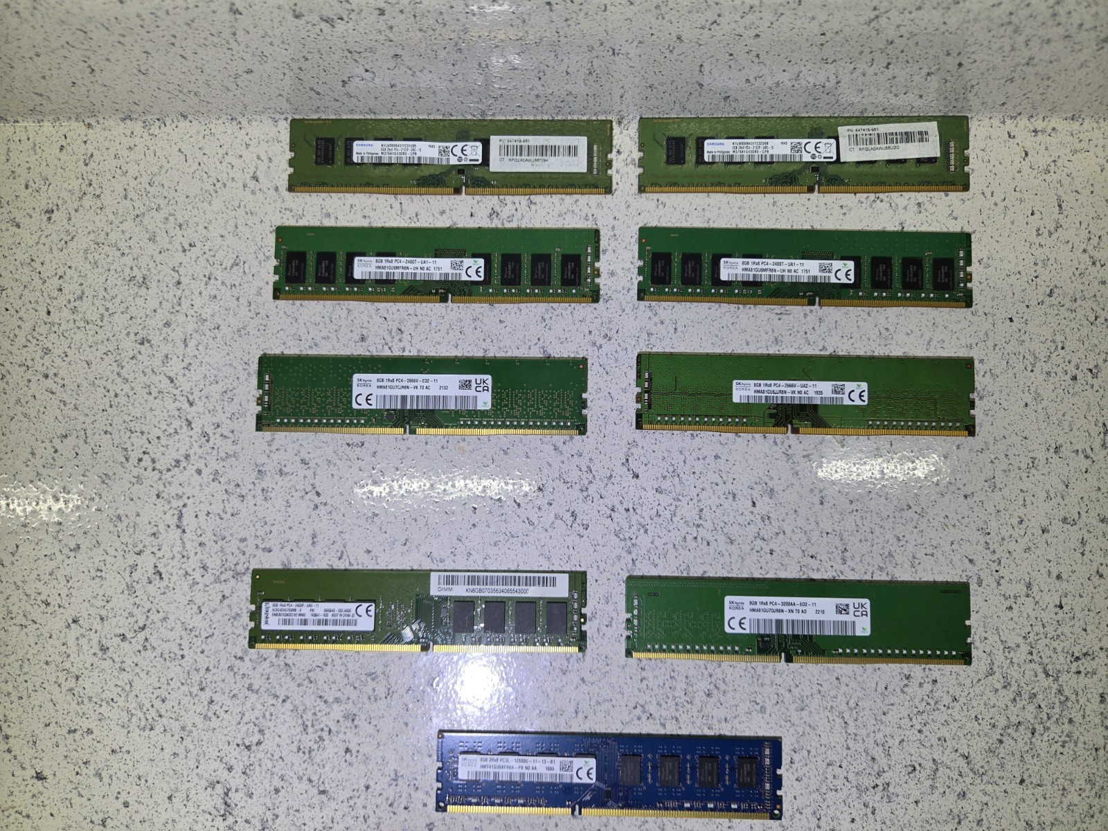 Mixed DDR4/3 Desktop RAM Bundle – 72GB Total – Tested Pulls – Great for Upgrades