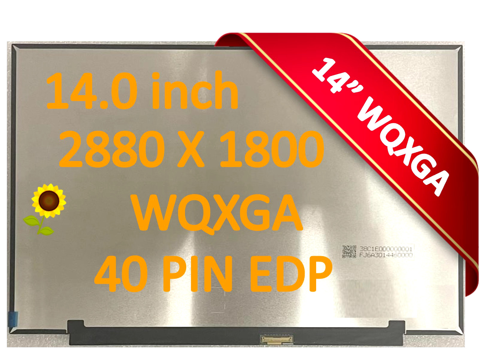 New 14″ WQXGA 2880 x 1800 laptop LED LCD screen for Lenovo ST51F29390 40 pin
