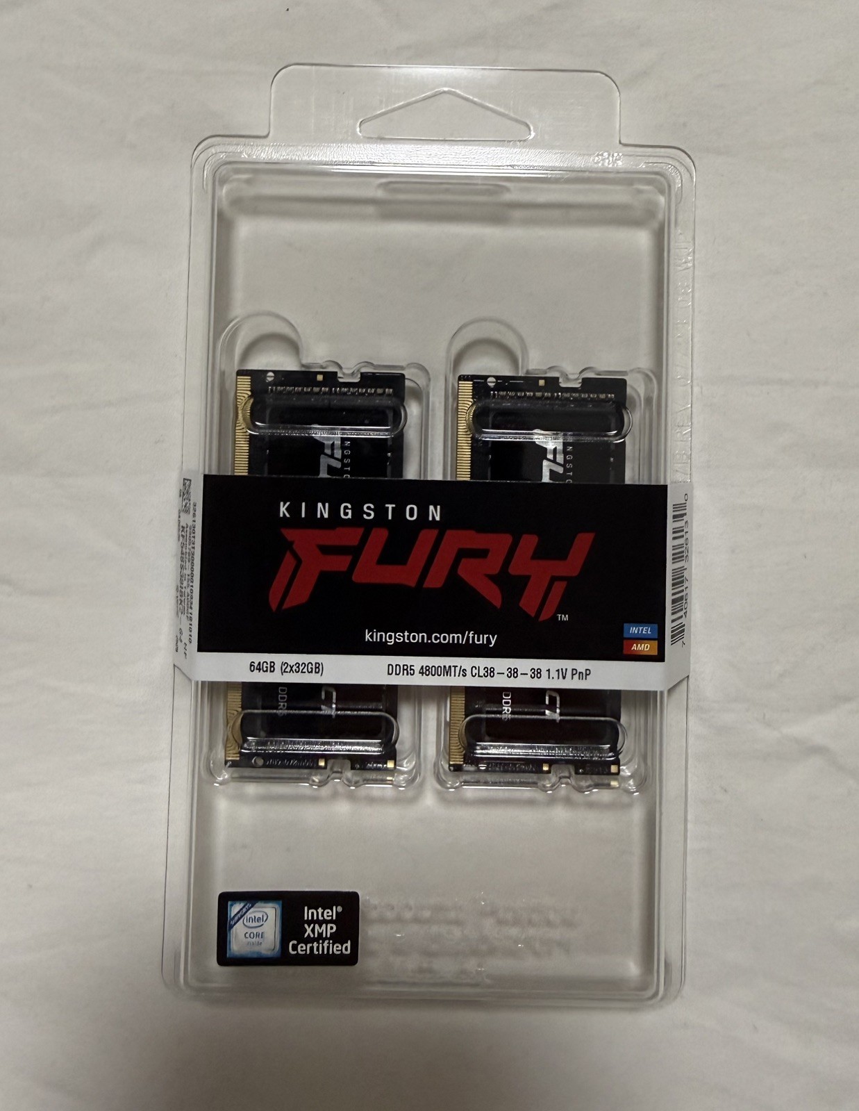 KINGSTON FURY IMPACT 64GB (2 x 32GB) 262-Pin DDR5 4800 CL38 SO-DIMM LAPTOP KIT