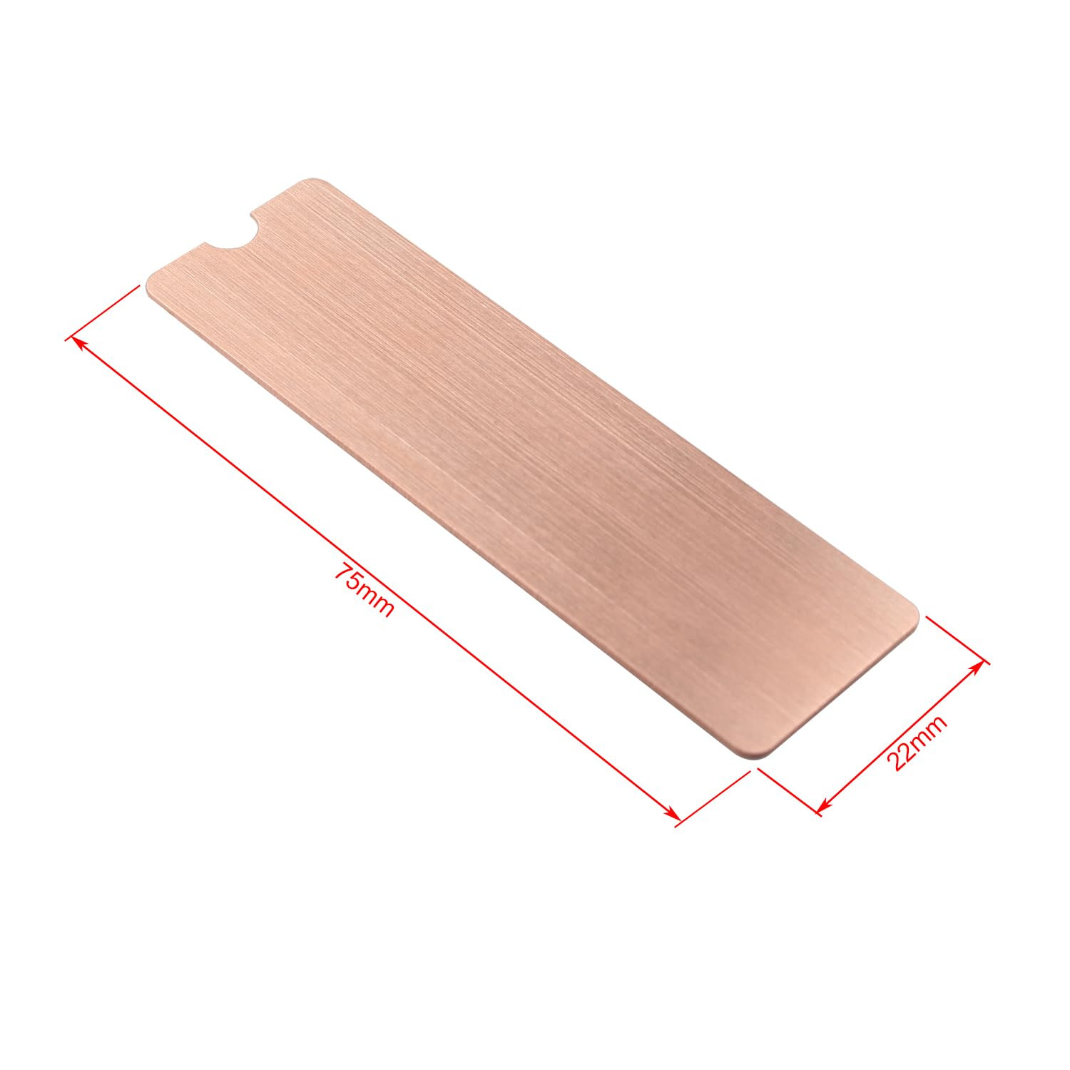 2PCS M.2 Heatsink Copper M2 Pcie Nvme Laptop Copper Heatsinks with 4PCS 70X20X0.