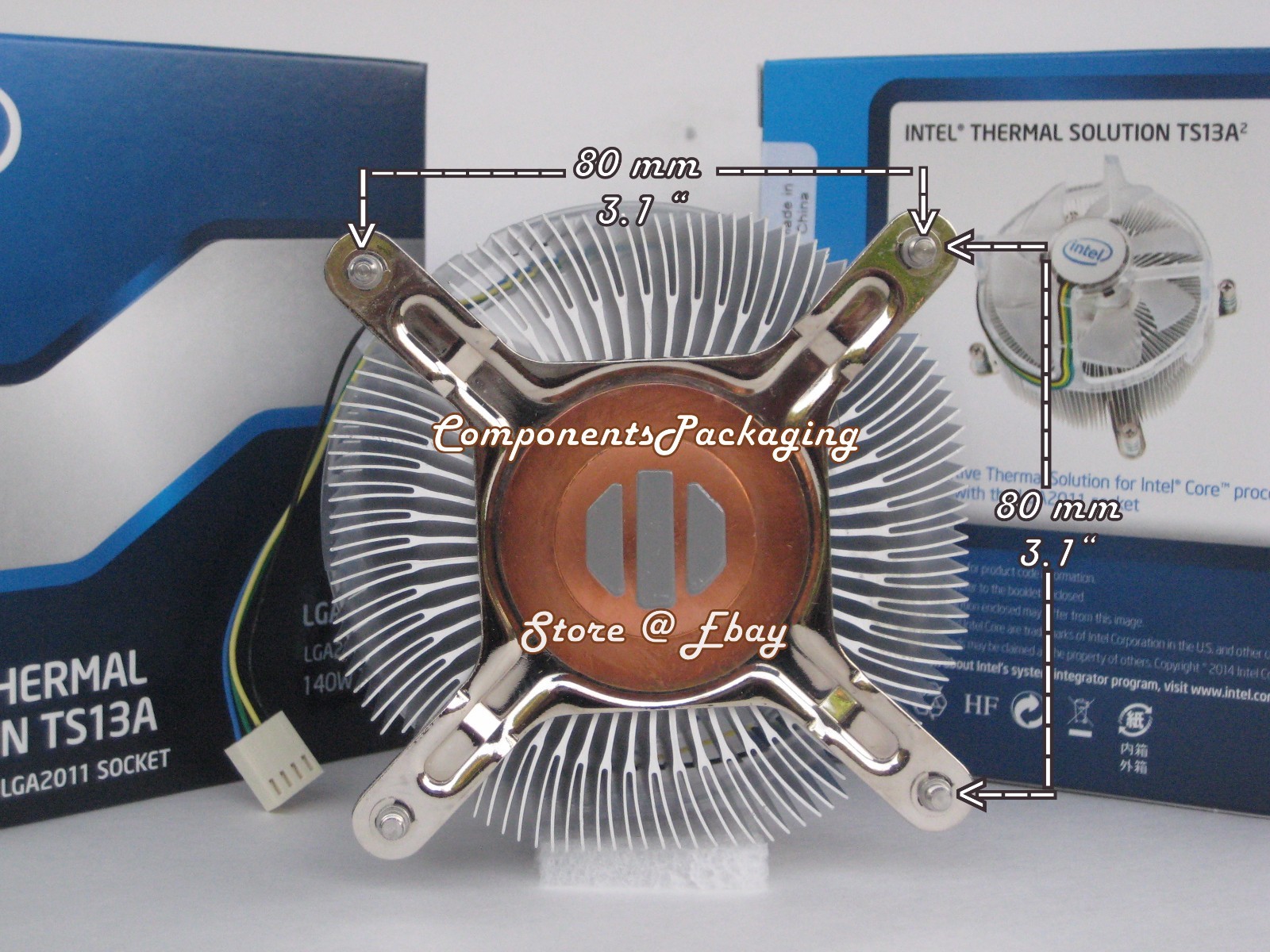 Intel Extreme i7-6950X Heatsink Cooler Fan FOR LGA2011-3 Processor 140W TDP New