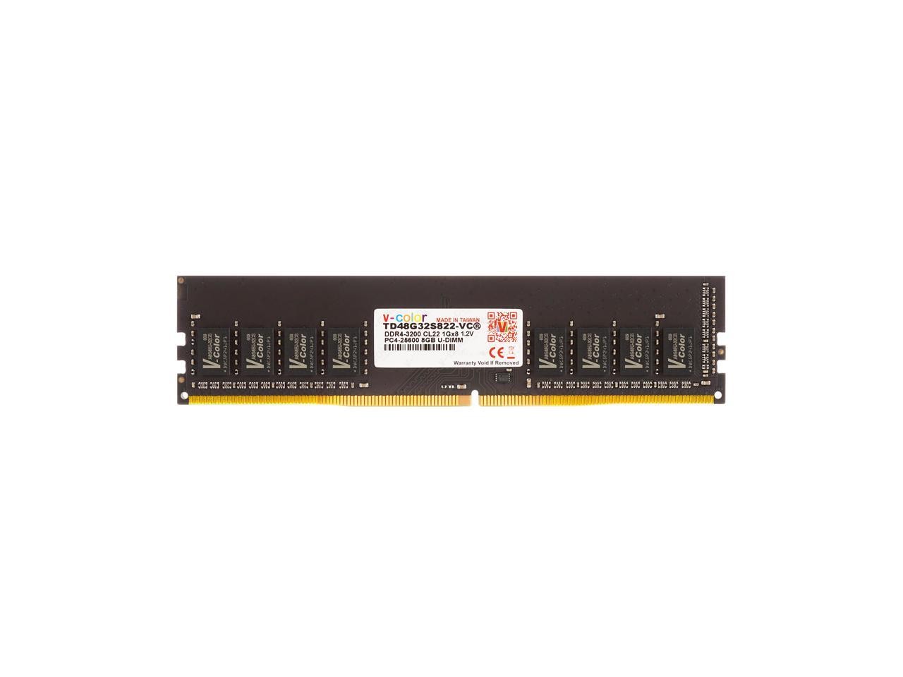 V-Color TD48G32S822VC 8GB DDR4 3200 Desktop Memory Module CL22