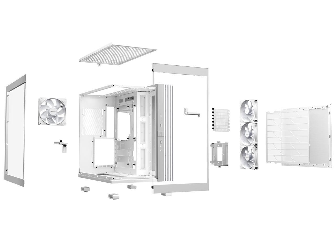 be quiet! LIGHT BASE 600 LX White ABS / Steel / Tempered Glass ATX Mid Tower