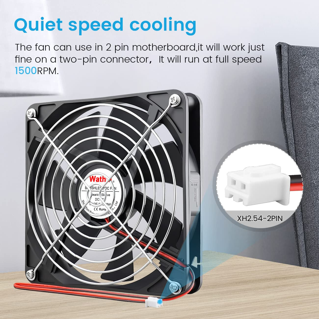 140mm Case Fan 12V DC Brushless High Performance Cooling Fan 140x25mm