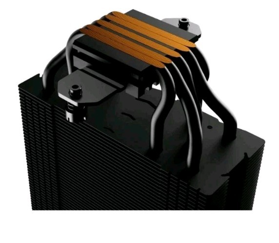 Gamdias Boreas M2-51D ARGB CPU Air Cooler with Digital Display, 5 Copper Heat Pi