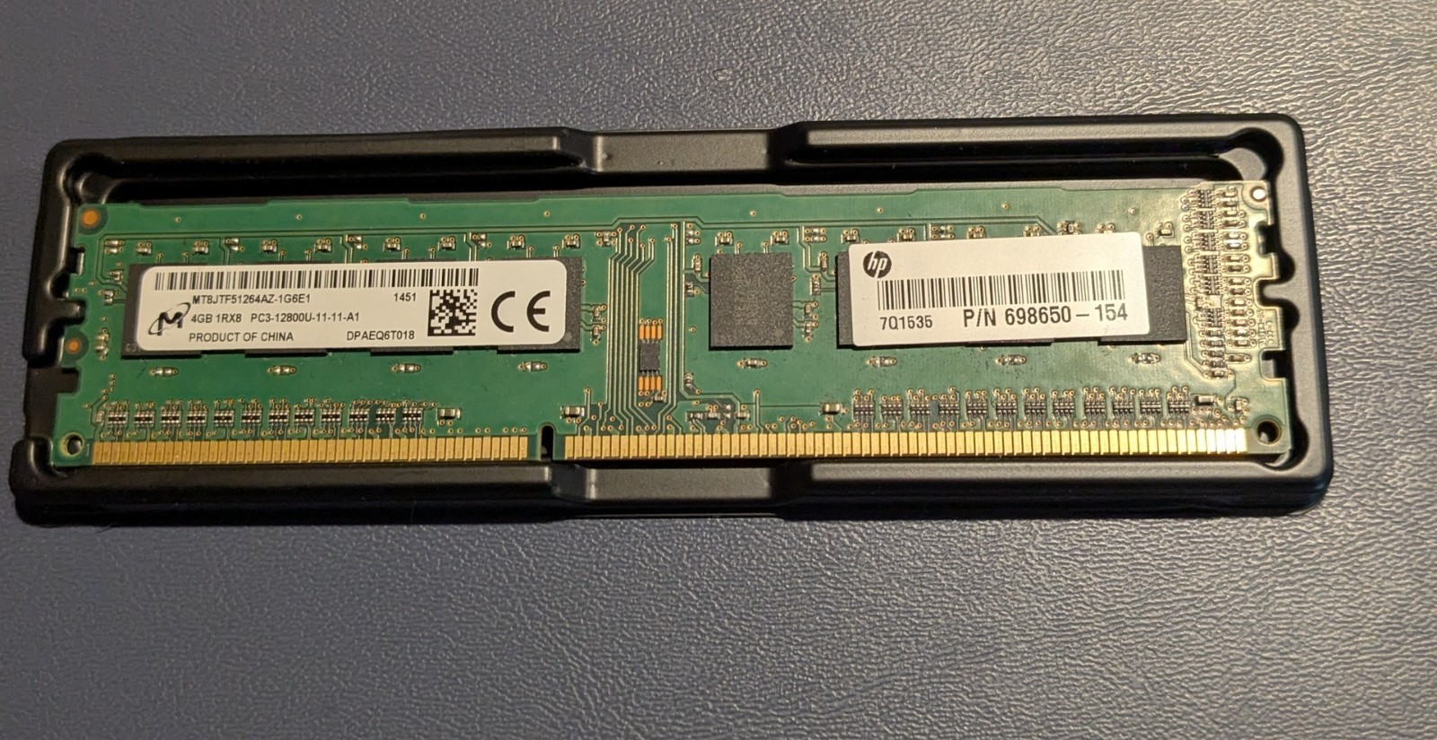 Micron 4GB PC3-12800 (DDR3-1600) 240pin Memory – MT8JTF51264AZ-1G6E1