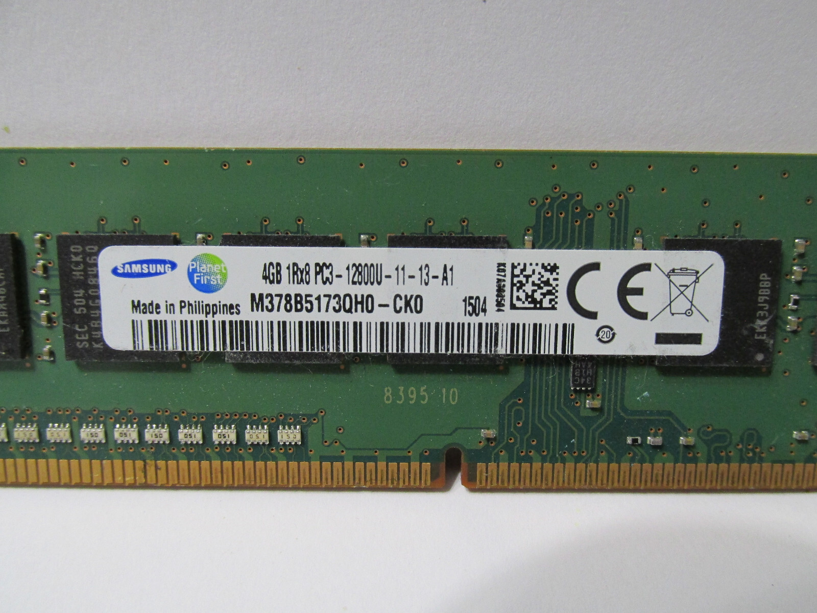 Samsung M378B5173QH0-CK0 16GB, 4X4GB PC3-12800U Memory Modules