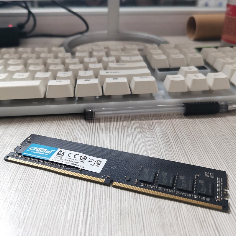 Crucial DDR4 8GB 2666 Mhz PC4-21300 288pins Desktop Memory Dimm Ram 1X8GB