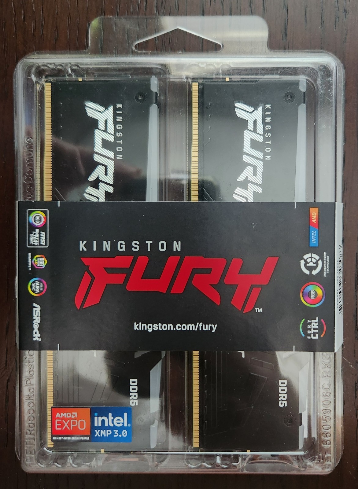 NEW KINGSTON FURY BEAST RGB 64GB (2 x 32GB) DDR5 CL32 6400MHZ RAM MEMORY DIMM