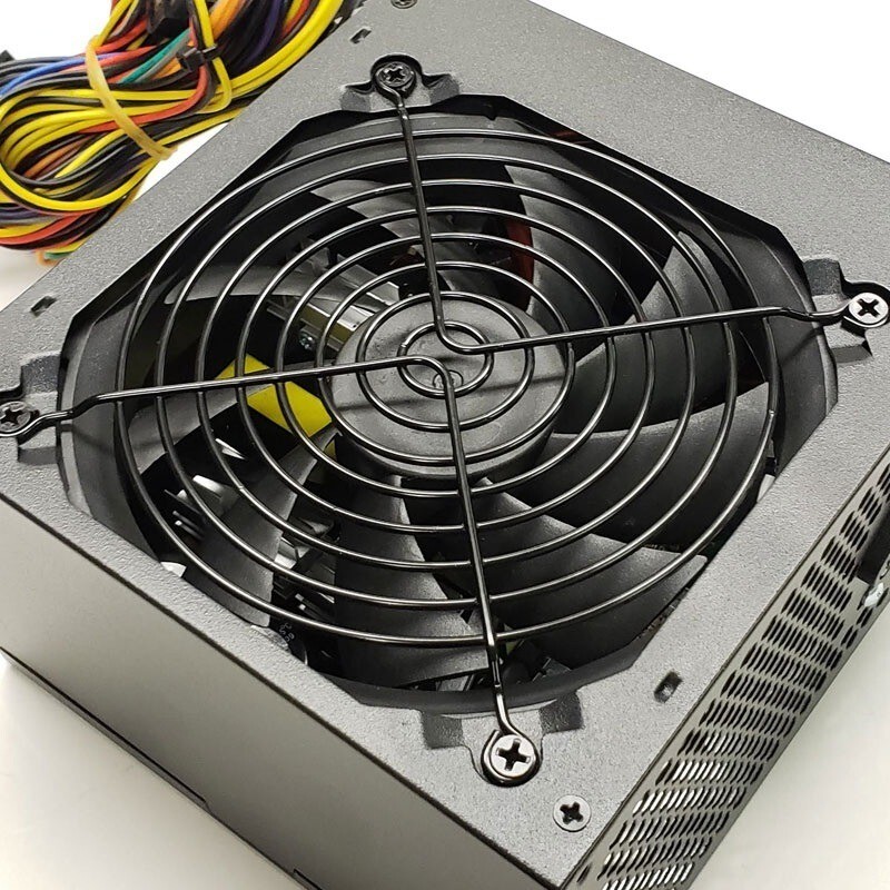 NEW–Power Star Black 650w-Max ATX Power Supply 12cm Fan, 20+4pin, SATA & PCIe
