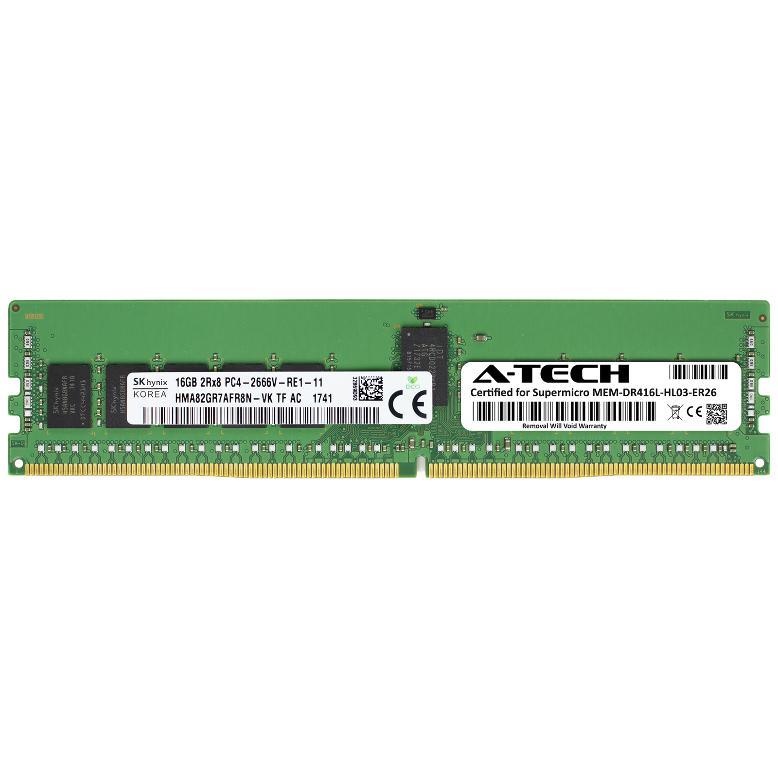 16GB PC4-21300R REG Supermicro MEM-DR416L-HL03-ER26 Equivalent Server Memory RAM