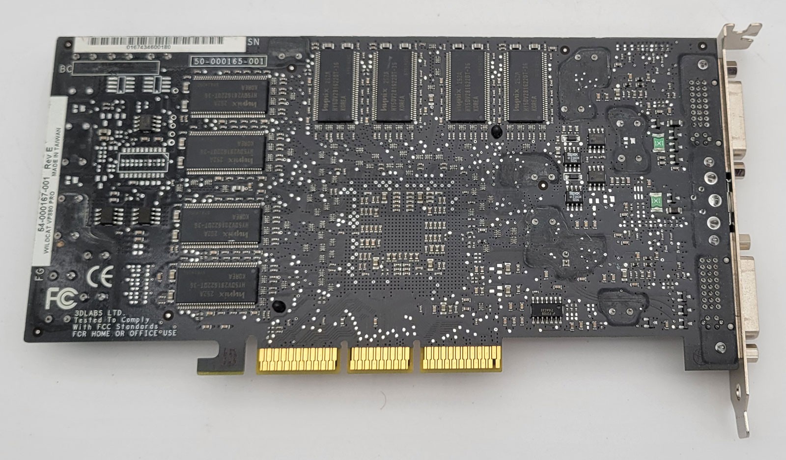 3dLabs VP880 Pro 256MB AGP Video Card Wildcat VP