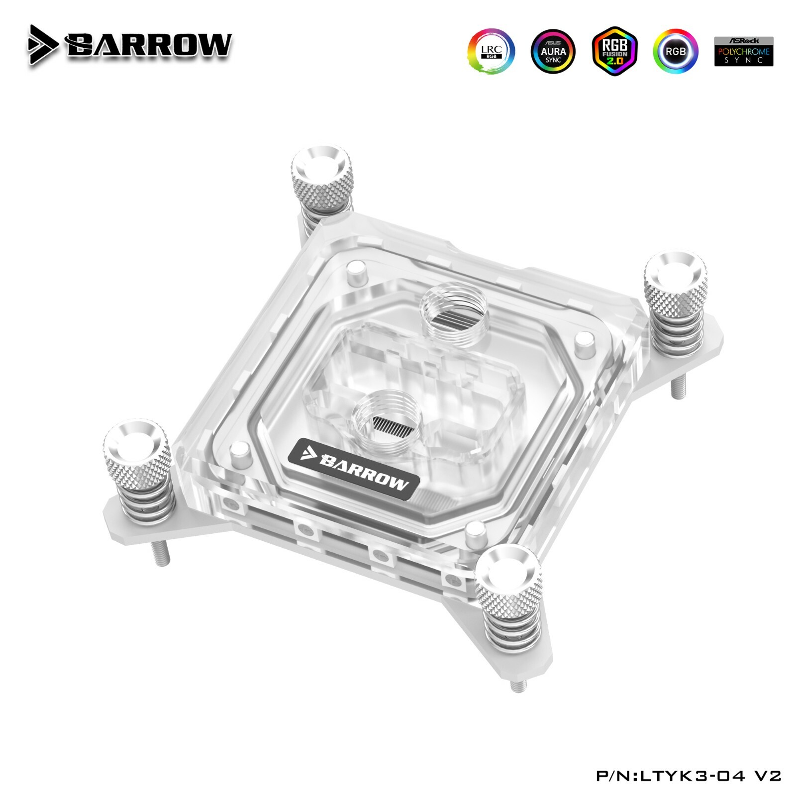Barrow LTYK3-04I CPU Water Block for intel i3 i5 i7 i9 LGA 1200 1700 aRGB #1308