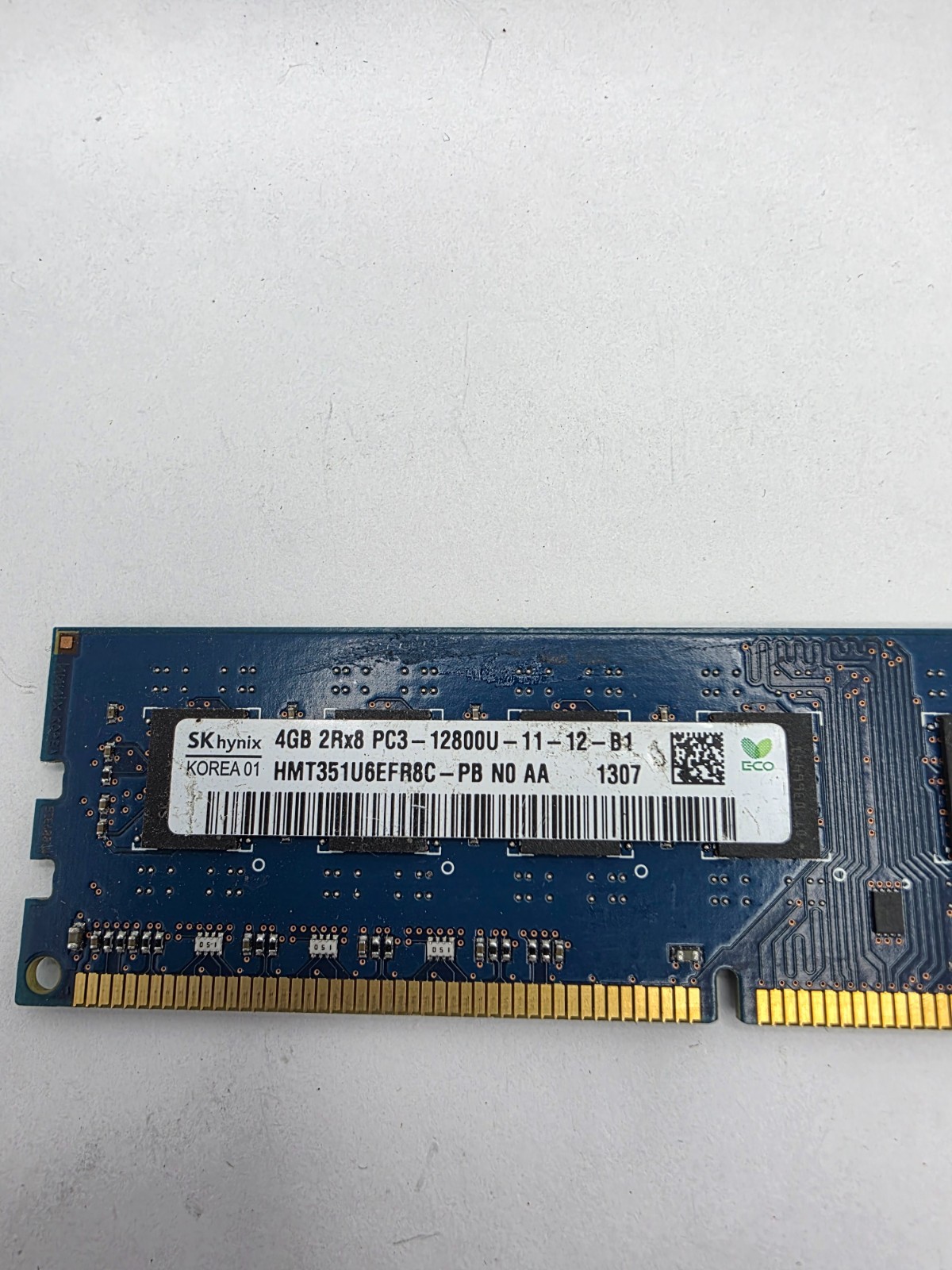 SK hynix 8GB (2x4GB) 2Rx8 PC3-12800U DDR3 RAM HMT351U6EFR8C-PB Used
