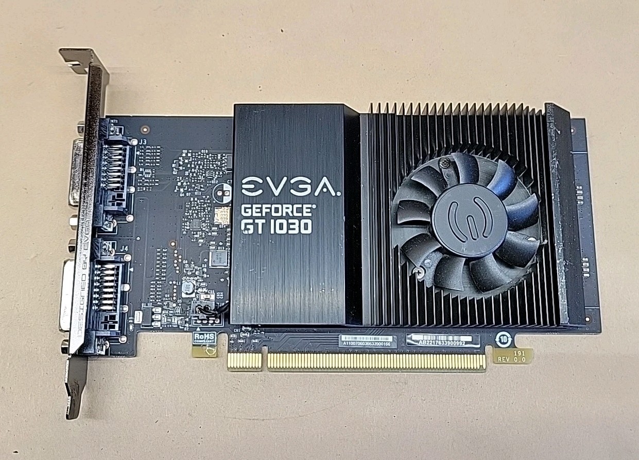 EVGA GeForce GT 1030 SC 2GB GDDR5 DVI-D HDMI Graphics Video Card 02G-P4-6338-KR