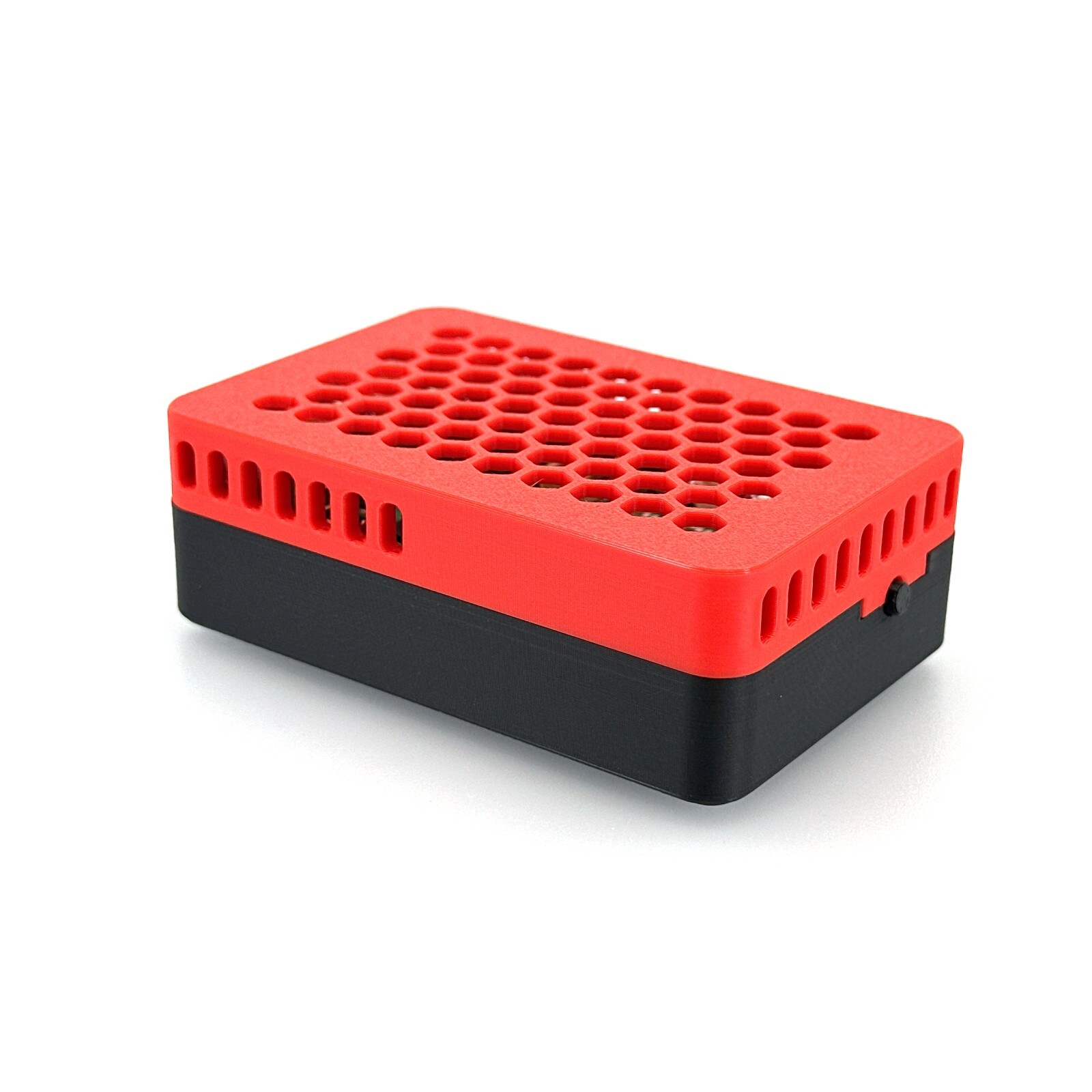 Raspberry Pi 5 Case for Pimoroni NVMe Base – Includes 4 Silicone Bumper Pads