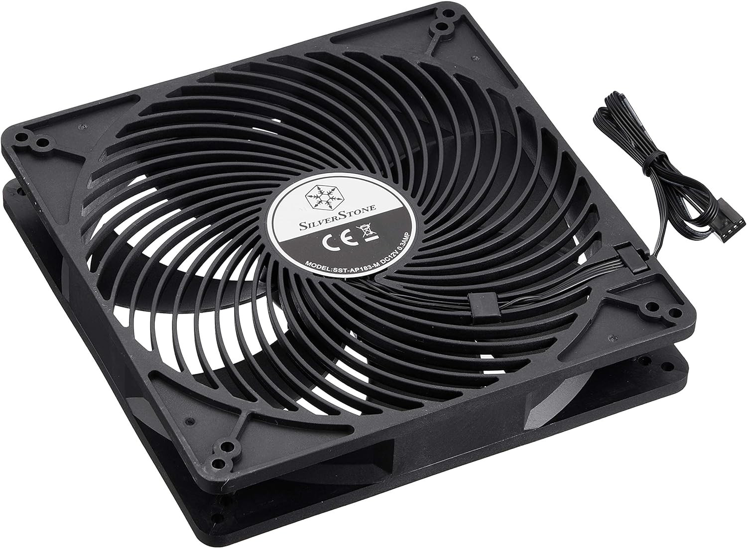SST-AP183 – Air Penetrator Computer Case Cooling Fan 180Mm, High Airflow, Black