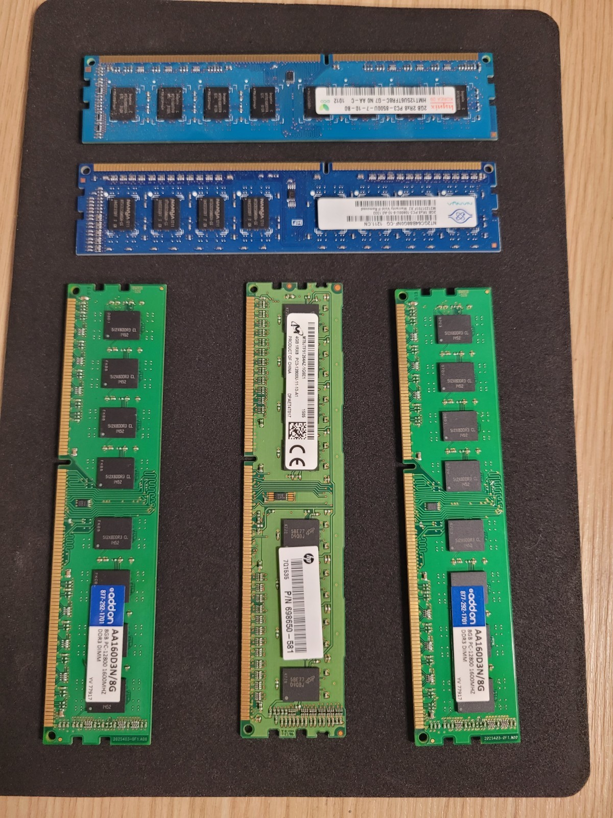 24GB DDR3 RAM Multi-Brand Memory Sticks