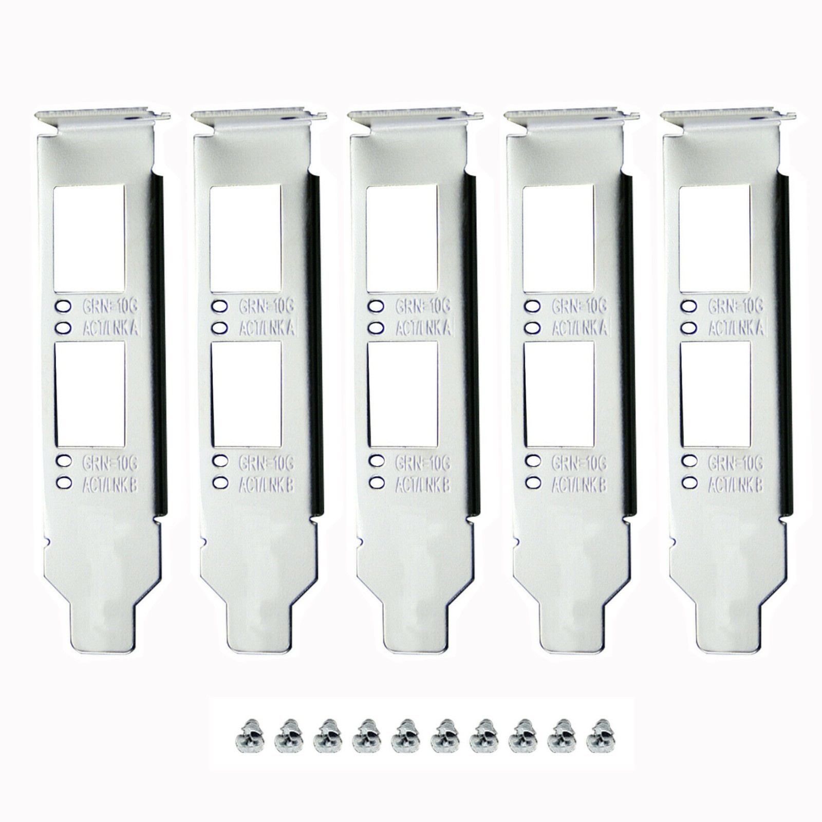5pcs Low Profile Brackets for Intel X520-DA2 X520-SR2 X520-LR2 X710-DA2