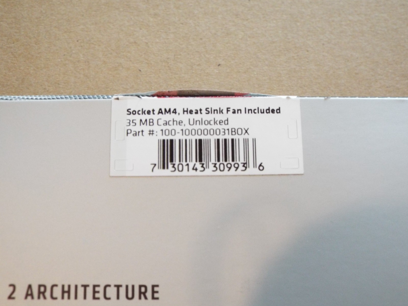 AMD Ryzen 5 3600 6-Core 12 Thread Processor Socket AM4 Heatsink – Fan only