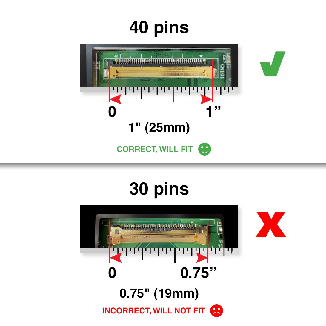 B156HAN08.4 40 Pins Screen Replacement LCD LED Display With Tools