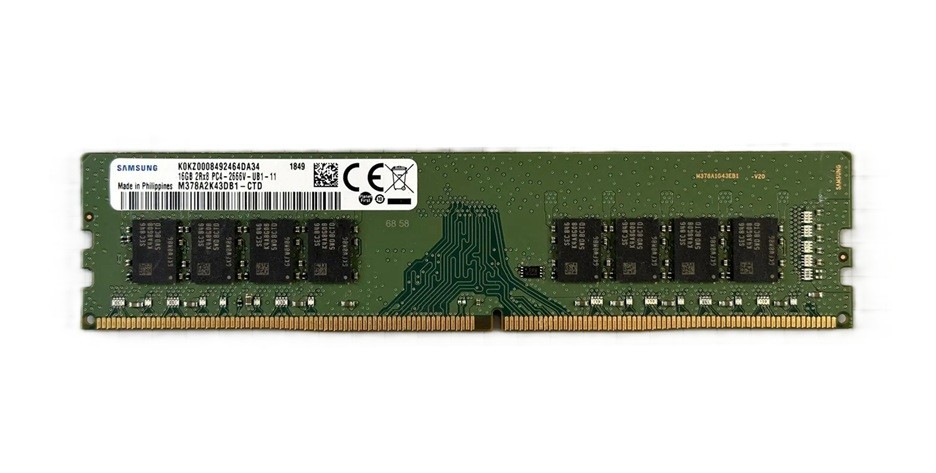 Samsung 16 GB 2Rx8 DDR4 PC4 2666V-UB1 Part No: M378A2K43DB1-CTD Memory Module