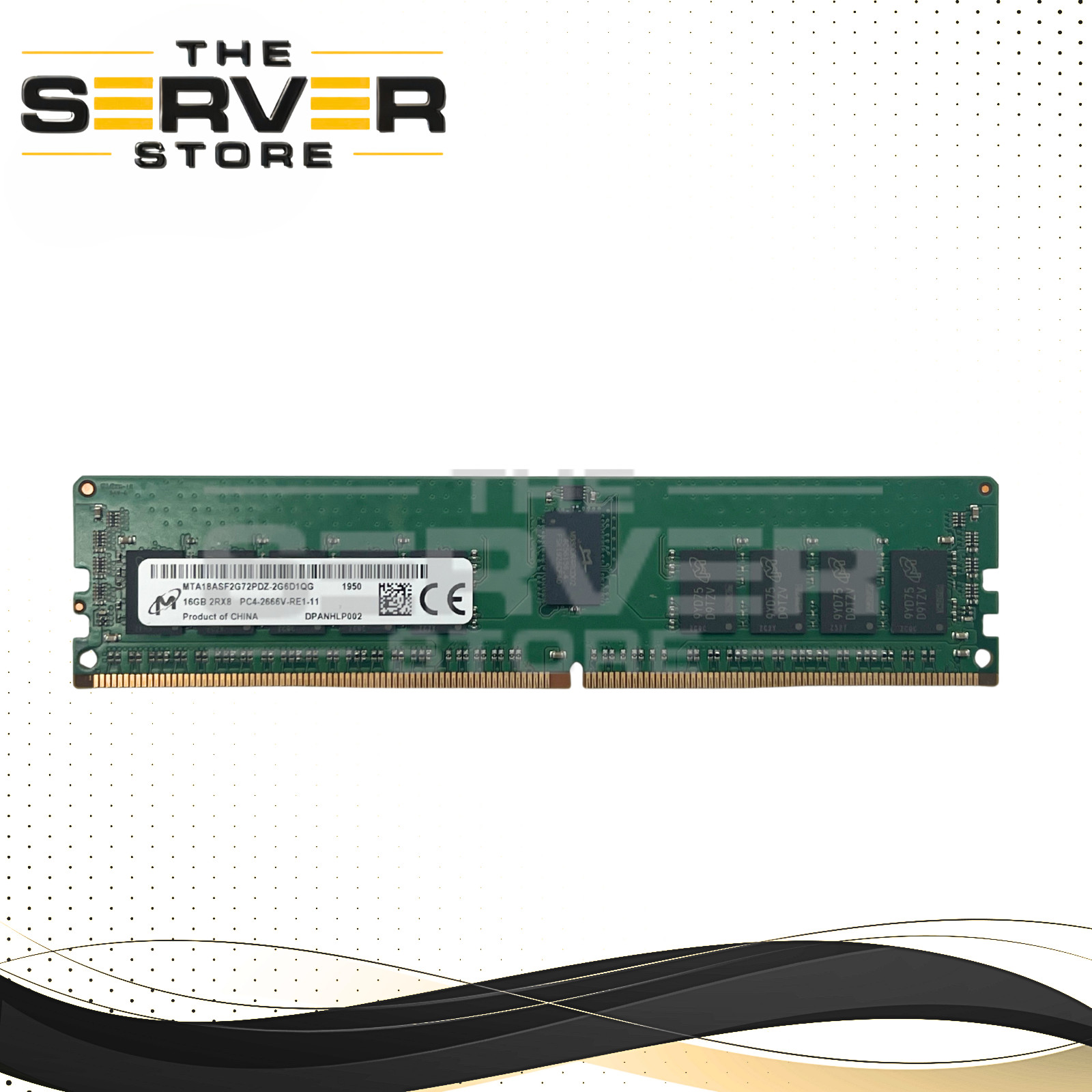 Micron 16GB 2Rx8 DDR4-2666V PC4-21300 ECC Reg. Memory MTA18ASF2G72PDZ-2G6D1
