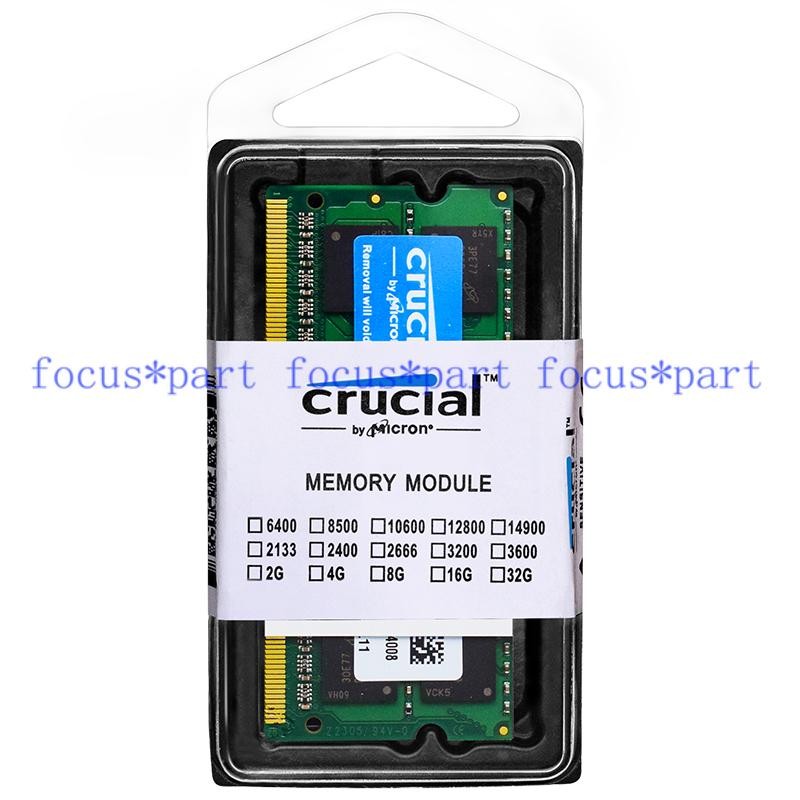 Crucial 4GB 8GB DDR3L 1333 1600 1866 MHz PC3L 204Pin 1.35V SO-DIMM Laptop Memory