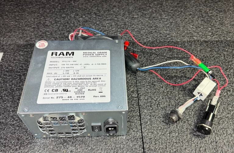 RAM PFC275-48V 275W Medical Grade ATX Power Supply