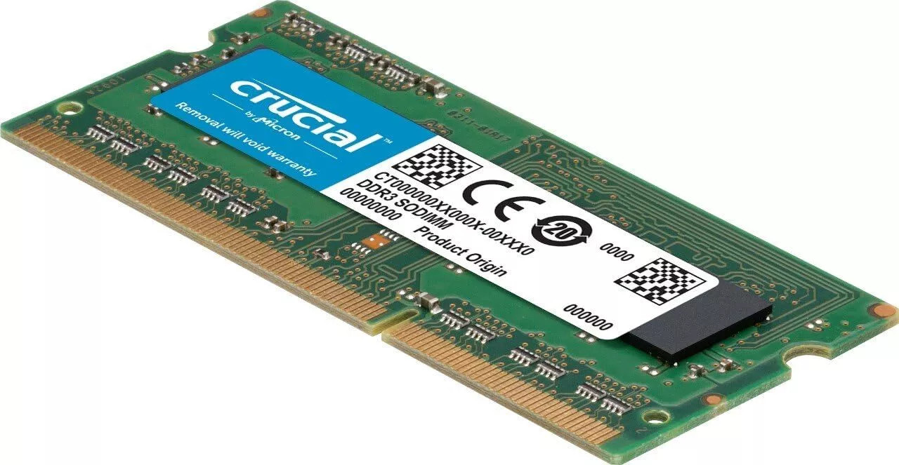 Crucial DDR3L 16GB Kit 2x8GB 1600 MHz PC3L-12800 1.35V Laptop RAM Sodimm Memory