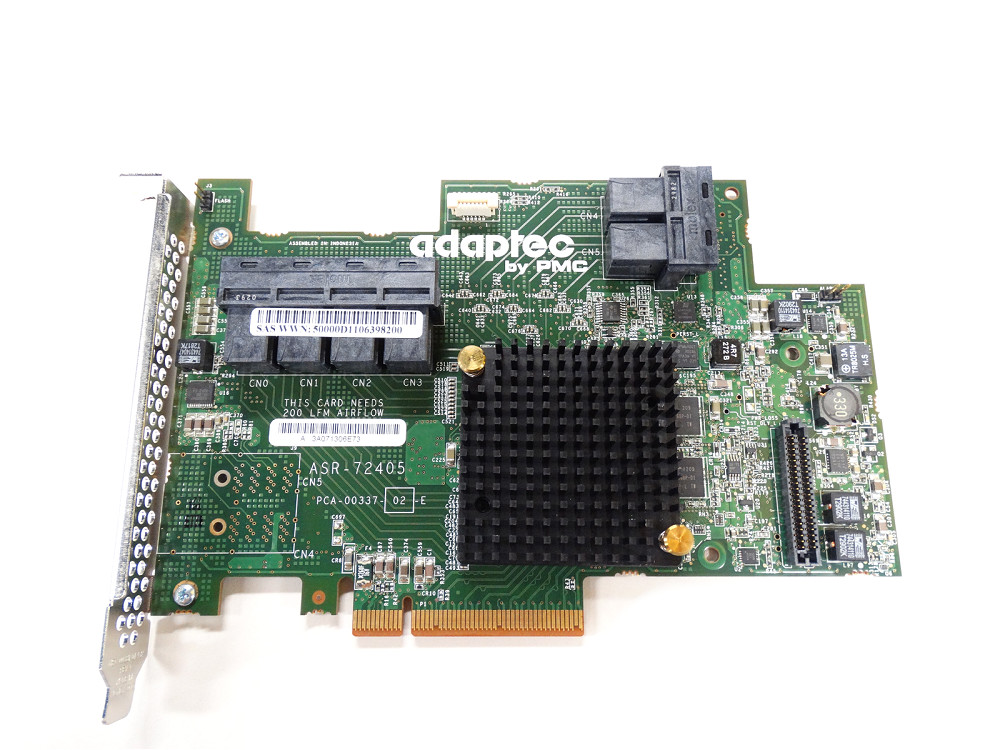 Adaptec ASR-72405 24-Port 1GB Cache 6Gb/s SAS SATA PCIe-3 RAID Controller Card