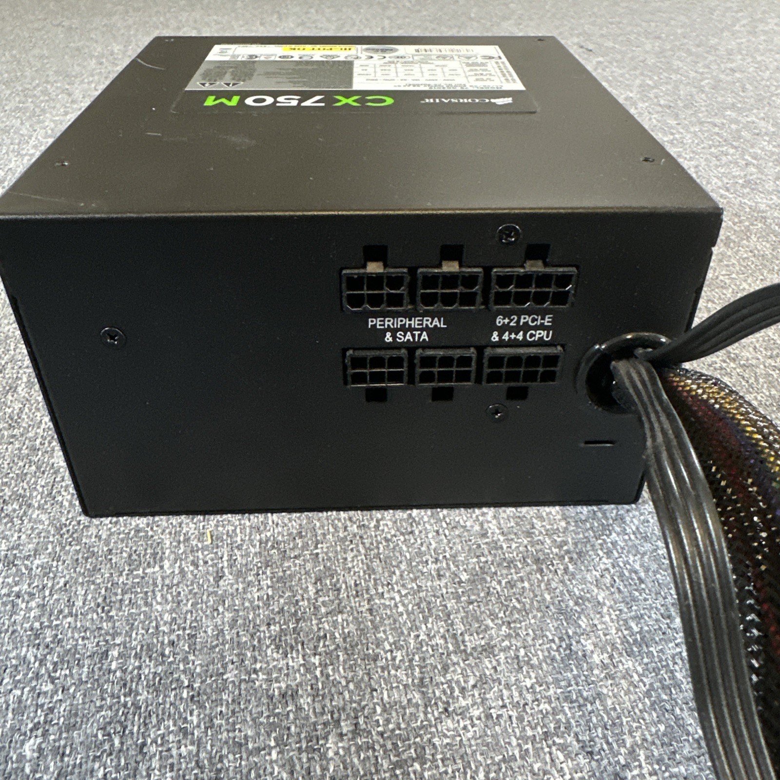 Corsair CX750M 750W 80 Plus Semi Modular 75-002019 Power Supply (NOT TESTED)