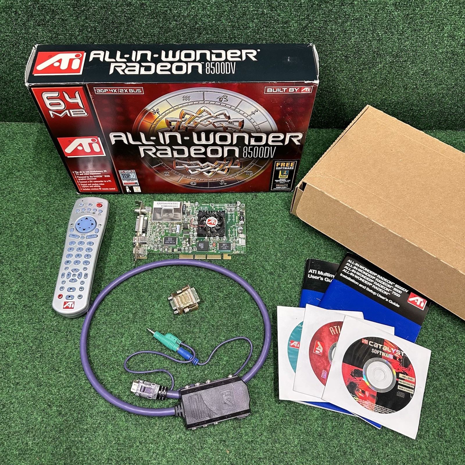 ATI Radeon All in Wonder 8500 DV 64MB AGP kit with original retail box