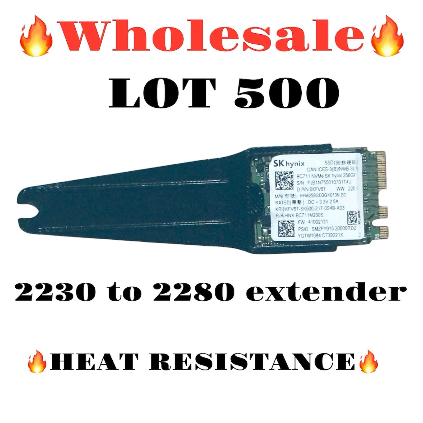 2230 to 2280 NVMe M.2 Adapter SSD Converter Extender LOT 500